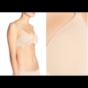 NWT Natori Pure Luxe Underwire T-Shirt Bra 36DD. Color Suntan